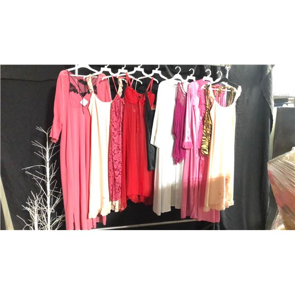10 ASSORTED PIECES OF LINGERIE ASSORTED SIZES AND STYLES