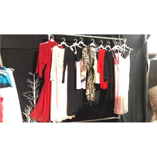 10 ASSORTED PIECES OF LINGERIE ASSORTED SIZES AND STYLES