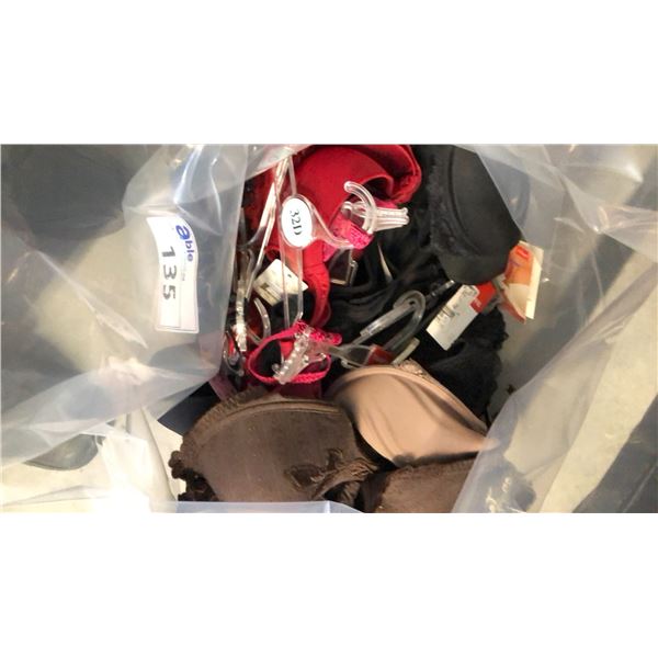 10 BRAS IN ASSORTED STYLES AND SIZES