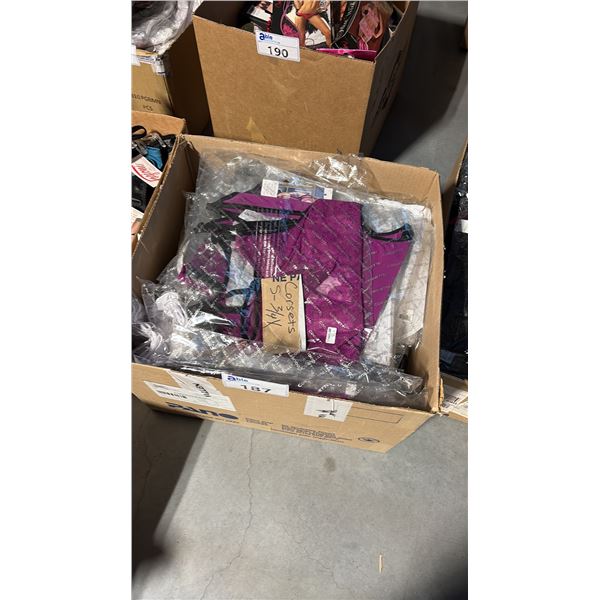BOX OF ASSORTED LINGERIE ASSORTED SIZES