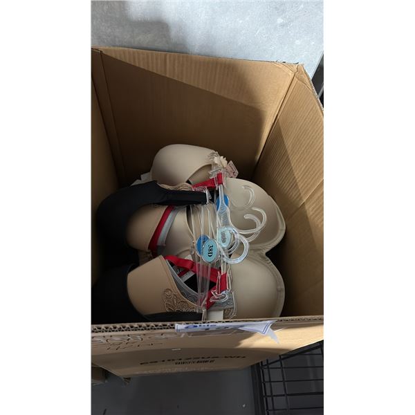 BOX OF ASSORTED LINGERIE ASSORTED SIZES