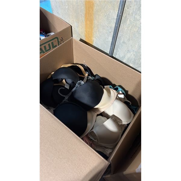BOX OF ASSORTED LINGERIE ASSORTED SIZES