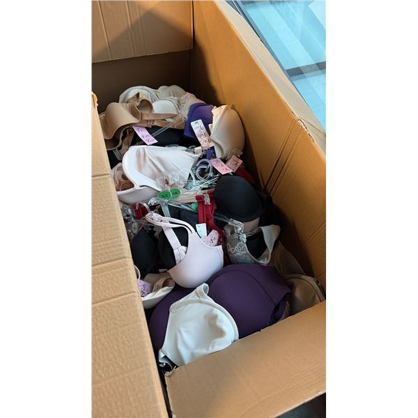 BOX OF ASSORTED LINGERIE ASSORTED SIZES