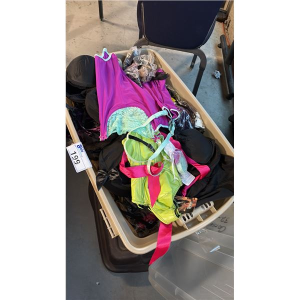 BOX OF ASSORTED LINGERIE ASSORTED SIZES