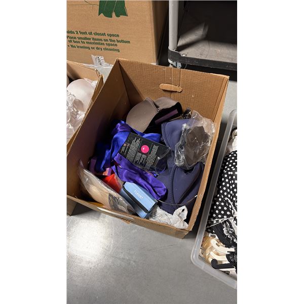 BOX OF ASSORTED LINGERIE ASSORTED SIZES