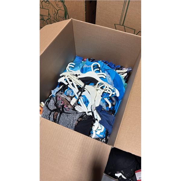 BOX OF ASSORTED LINGERIE ASSORTED SIZES