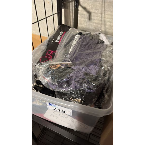 BOX OF ASSORTED LINGERIE ASSORTED SIZES