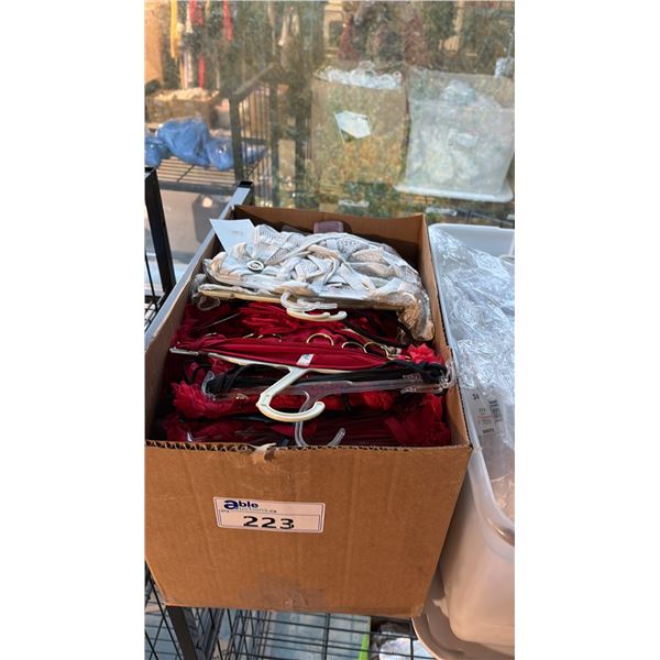 BOX OF ASSORTED LINGERIE ASSORTED SIZES