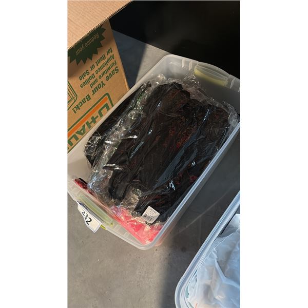 BOX OF ASSORTED LINGERIE ASSORTED SIZES