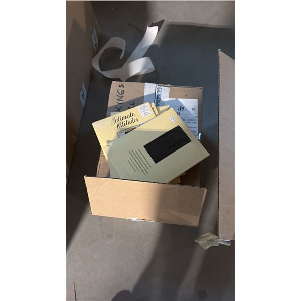 BOX OF ASSORTED LINGERIE ASSORTED SIZES