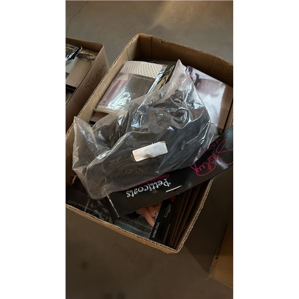 BOX OF ASSORTED LINGERIE ASSORTED SIZES