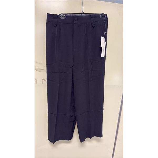 BOX OF HAVER & BLAIR ASSORTED BLACK WIDE LEG CROP TROUSERS
