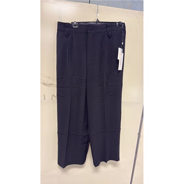 BOX OF HAVER & BLAIR ASSORTED BLACK WIDE LEG CROP TROUSERS