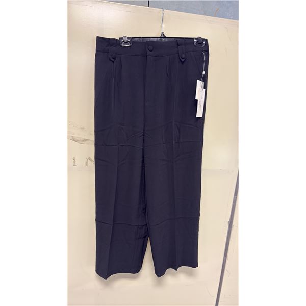 BOX OF HAVER & BLAIR ASSORTED BLACK WIDE LEG CROP TROUSERS