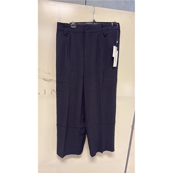 BOX OF HAVER & BLAIR ASSORTED BLACK WIDE LEG CROP TROUSERS