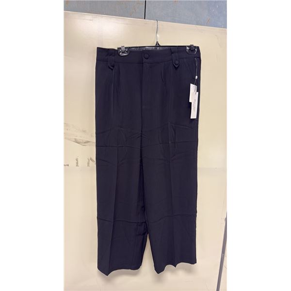 BOX OF HAVER & BLAIR ASSORTED BLACK WIDE LEG CROP TROUSERS
