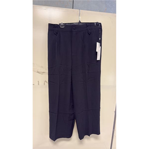 BOX OF HAVER & BLAIR ASSORTED BLACK WIDE LEG CROP TROUSERS