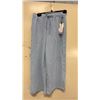 Image 1 : BOX OF JULES & LEOPOLD ASSORTED LIGHT BLUE PULL ON WIDE LEG CROP CAPRI PANTS
