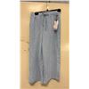 Image 1 : BOX OF JULES & LEOPOLD ASSORTED LIGHT BLUE PULL ON WIDE LEG CROP CAPRI PANTS