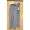 Image 1 : BOX OF JULES & LEOPOLD ASSORTED LIGHT BLUE PULL ON WIDE LEG CROP CAPRI PANTS
