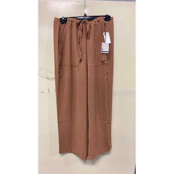 BOX OF JULES & LEOPOLD ASSORTED TAWNY PULL ON WIDE LEG CROP CAPRI PANTS