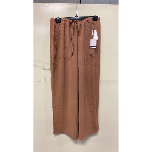 BOX OF JULES & LEOPOLD ASSORTED TAWNY PULL ON WIDE LEG CROP CAPRI PANTS