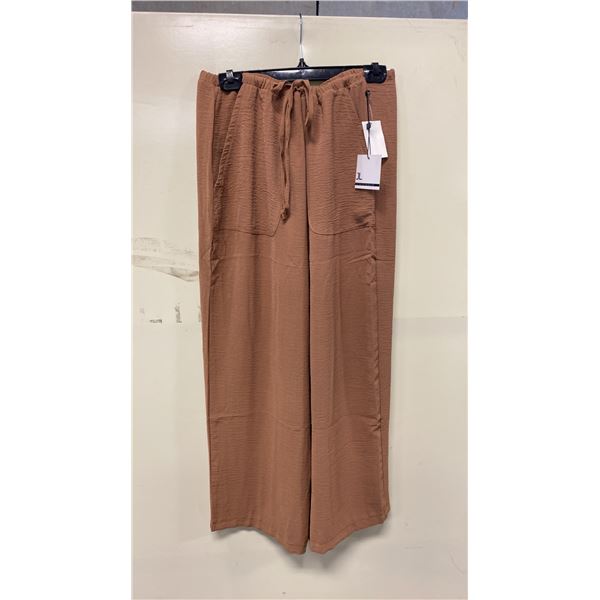 BOX OF JULES & LEOPOLD ASSORTED TAWNY PULL ON WIDE LEG CROP CAPRI PANTS