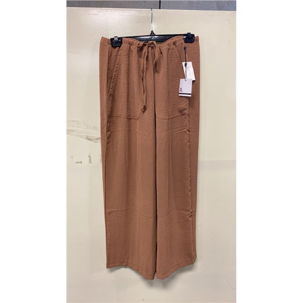 BOX OF JULES & LEOPOLD ASSORTED TAWNY PULL ON WIDE LEG CROP CAPRI PANTS