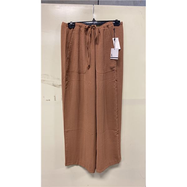 BOX OF JULES & LEOPOLD ASSORTED TAWNY PULL ON WIDE LEG CROP CAPRI PANTS