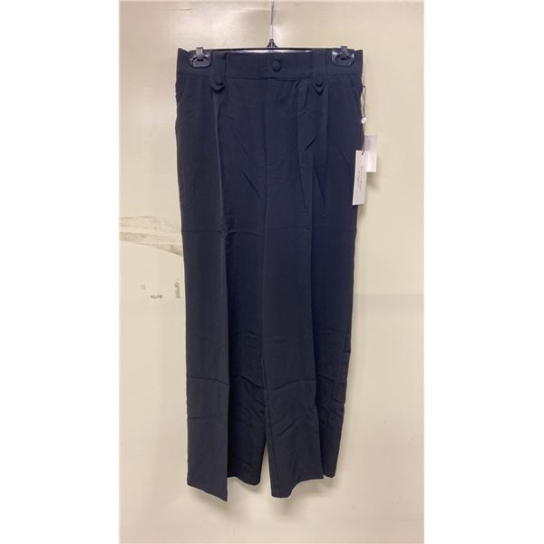 BOX OF HAVER & BLAIR ASSORTED BLACK WIDE LEG CROP TROUSERS