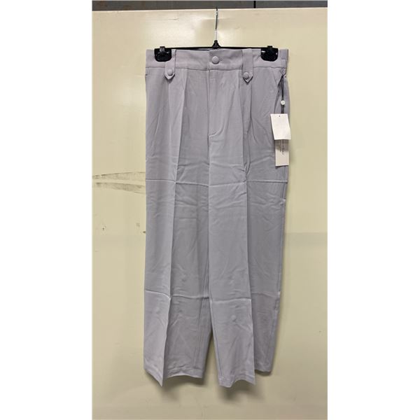 BOX OF HAVER & BLAIR ASSORTED METAL COLOUR WIDE LEG CROP TROUSERS