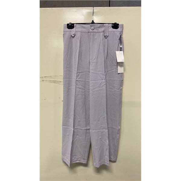 BOX OF HAVER & BLAIR ASSORTED METAL COLOUR WIDE LEG CROP TROUSERS