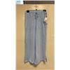 Image 1 : BOX OF JULES & LEOPOLD ASSORTED LIGHT BLUE PULL ON WIDE LEG CROP CAPRI PANTS