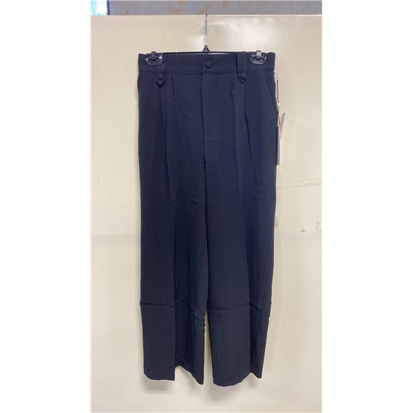 BOX OF HAVER & BLAIR ASSORTED BLACK WIDE LEG CROP TROUSERS