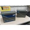Image 1 : 2 Metal Military Ammo Boxes 14'' x 18'' x 8'' 