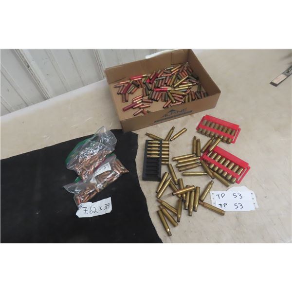 Brass for Reloading : 338 Win Mag, 30-06, 7.62x39, Bullets