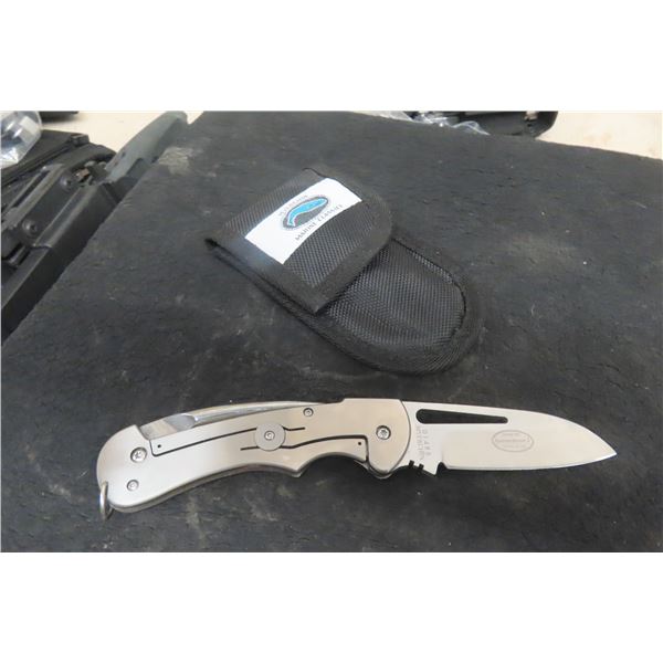 Myerchin Generation 2 Pro Marine Fold Out Knife with Case 8'' Long 