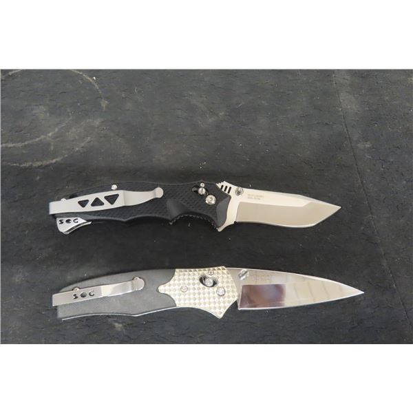 2 SOG Sanmai VG-10 Fold Out Knives 7 1/4'' 