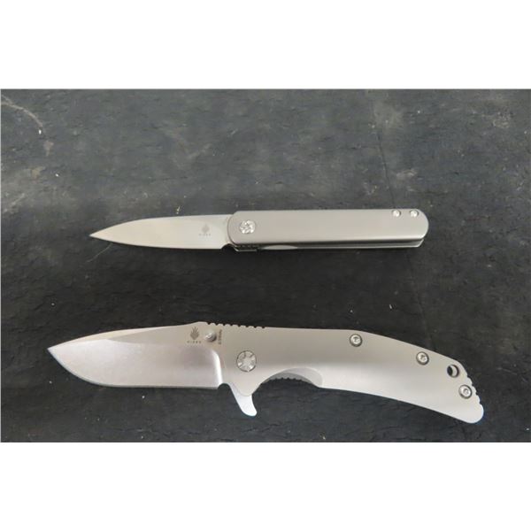 2 Fold Out Knives: Kizer S35VN 7'' , Kizer Feist 6 1/2'' 