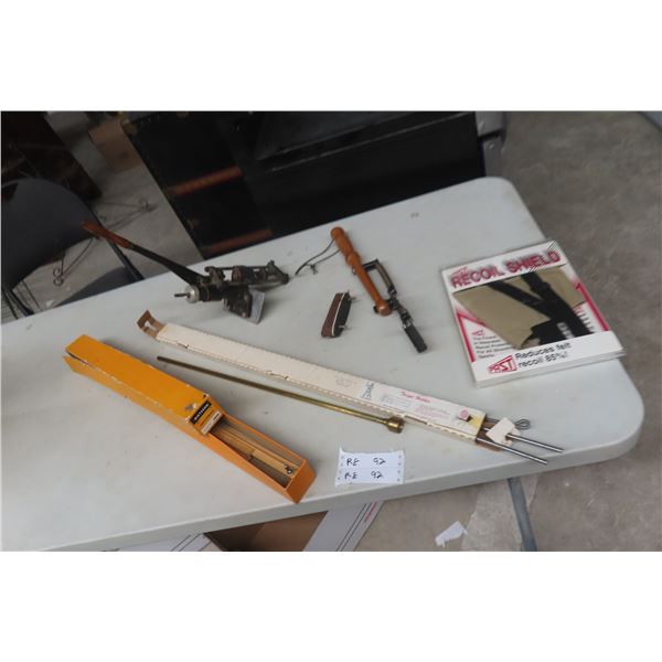 Recoil Shield, Clay Pigeon Toss, Gun Recoil, Pantograph, Brass Rod 