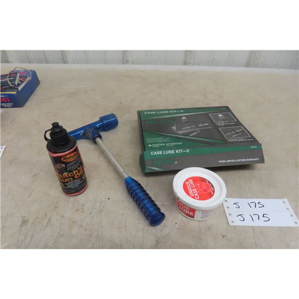 RCBS Case Lube Kit, Gun Oils, and Gunsmith Hammer