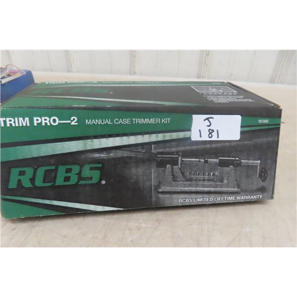 RCBS Trim Pro 2 Manual Case Trimmer Kit (new).