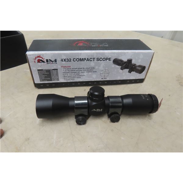 Aim 4 x 32 Compact Rifle Scope
