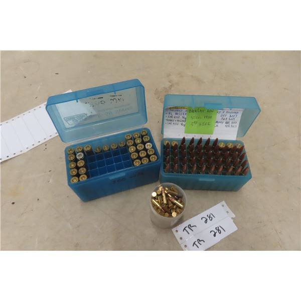 Mixed Ammunition: 26 Rounds of 7.62×51, 45 Rounds of 7mm-08 Remington, and .22 Long Ammunition (No 