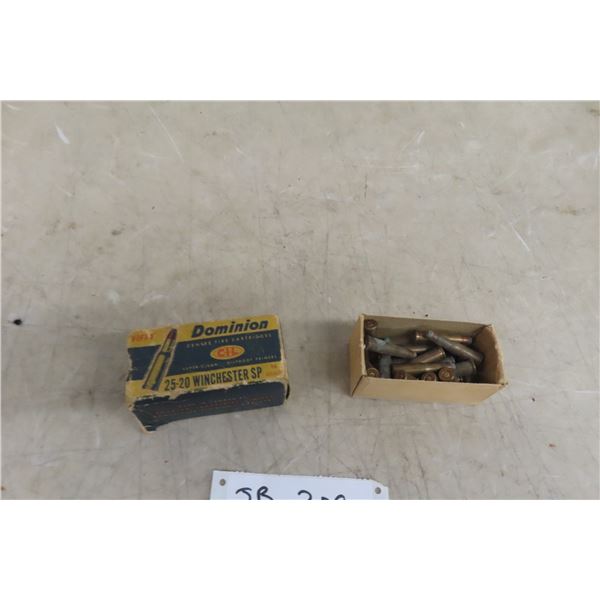 Approximately 15 Rounds of Vintage 25-20 Winchester Ammunition (Some Corrosion)