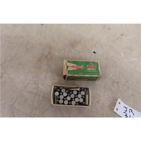 Fifty Rounds of Gevelot .22 Long Ammunition