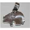 Image 3 : Navajo Ray Jack Bear Pendant Turquoise Spiny Jet Inlay Native American Signed