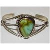 Image 1 : Navajo Royston Turquoise Sterling Cuff Bracelet Native American