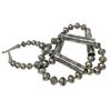 Image 4 : Vintage Navajo Pearls Necklace Earrings Set Hand Made Beads Sterling Silver 30"