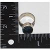 Image 3 : Navajo Morenci Turquoise Ring Sz 6 Sterling Silver Eli Skeets
